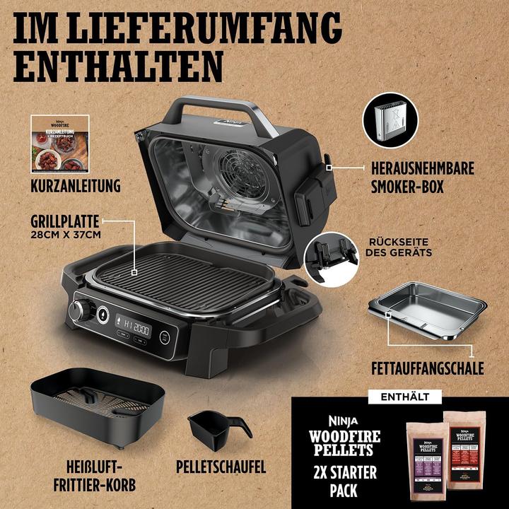 Productafbeelding Ninja Houtvuur Buitengrill (2.40 kW)