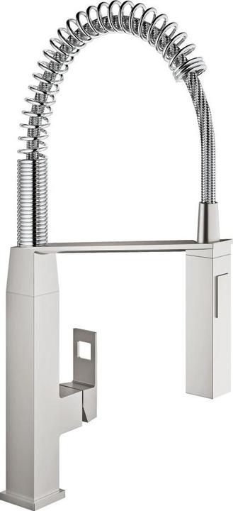 Grohe Keukenkraan met flexibele uitloop Eurocube supersteel mat 31395