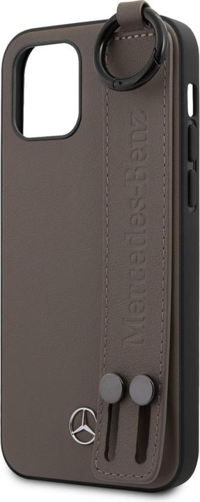 Image du produit Mercedes-Benz Etui en cuir avec sangle pour la main (Apple iPhone 12 mini)