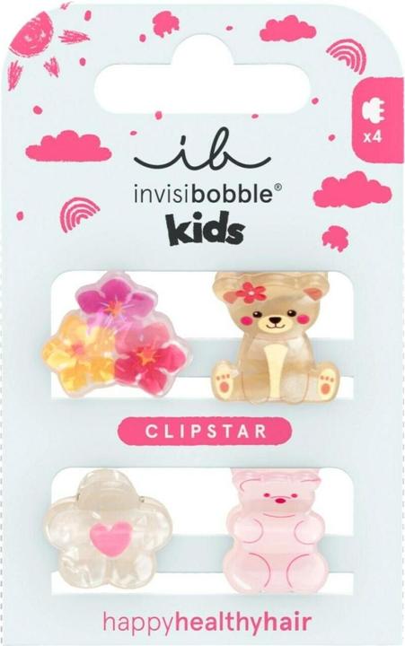 Produktbild Invisibobble Haarklammer Kids Clipstar Bearly Bloomed 4 Stk (4 Stk.)
