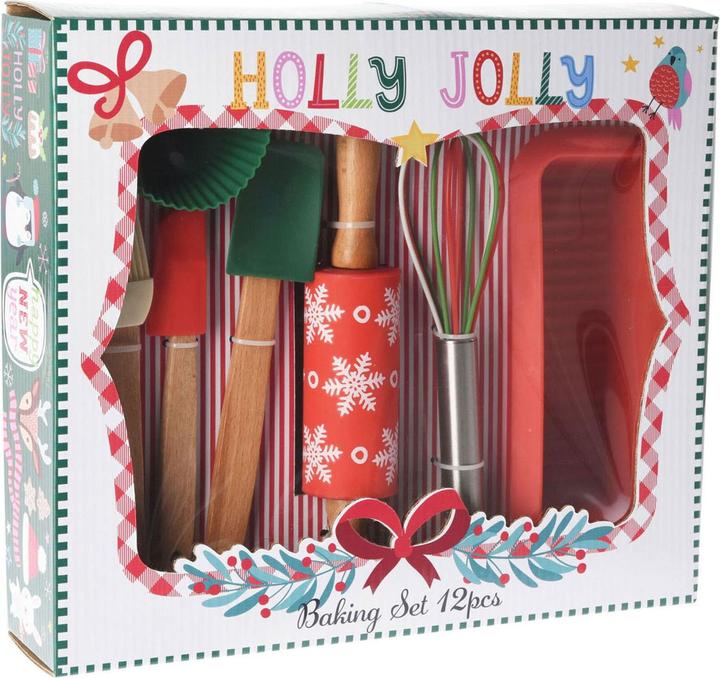 Actual product image Baking set Christmas design, 12 pieces.