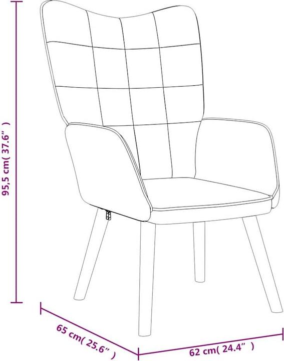 Immagine prodotto vidaXL Relaxsessel mit Hocker