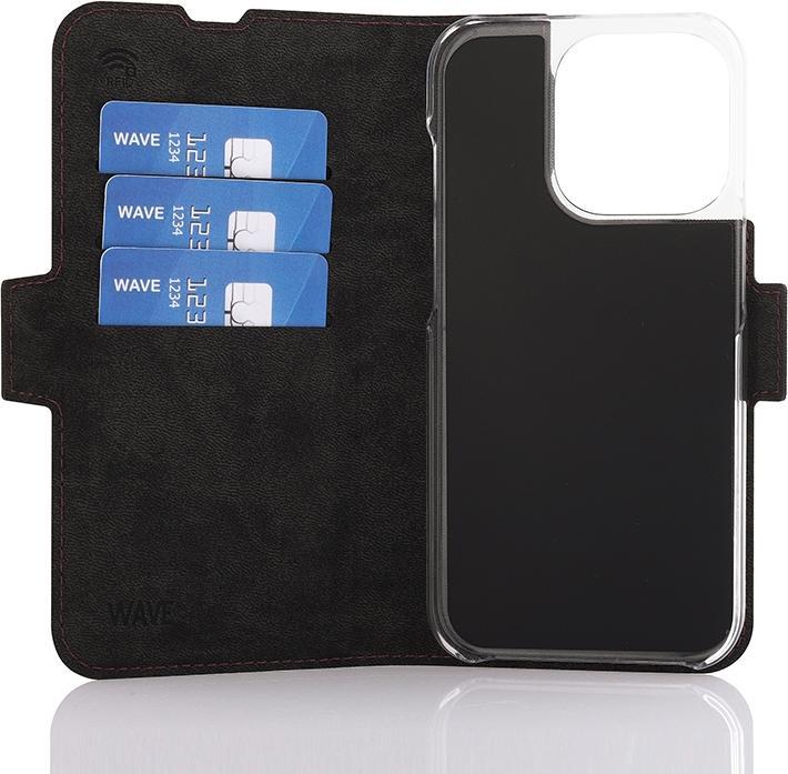 Produktbild Wave BookCase -suojakotelo, MagSafe-yhteensopiva, iPhone 15 Pro, smoky sangria (Apple iPhone 15 Pro)