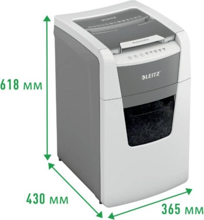Produktbild Leitz Aktenvernichter IQ Autofeed Office 150 Mikroschnitt 2 x 15 mm 44 l Blattanzahl (max.): Sicherheit (Microschnitt)