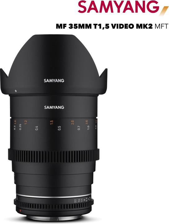 Produktbild Samyang 35mm T1.5 MK2 MFT (Micro Four Thirds, Vollformat, APS-C / DX, Micro Four Thirds)
