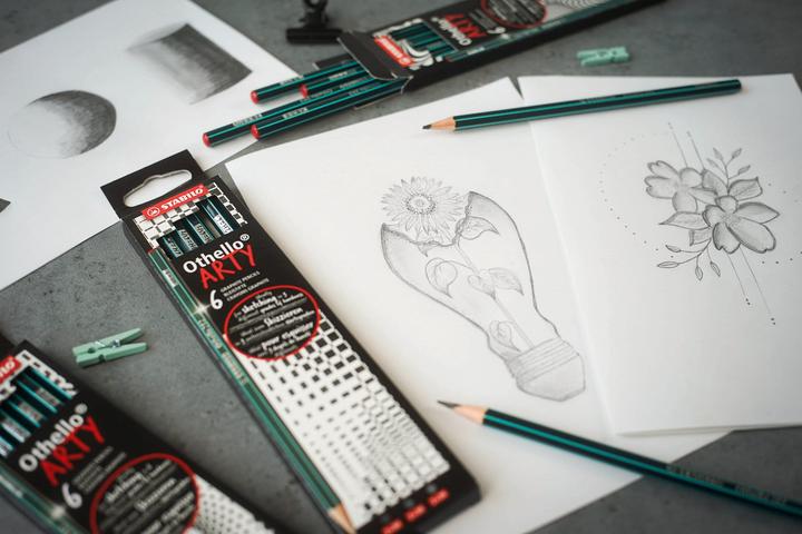 Produktbild STABILO Othello Bleistifte Arty (3 mm, 2B, 4B, 3B, 6 x)