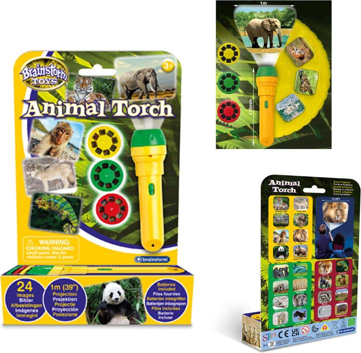 Immagine prodotto Brainstorm Torcia per animali e proiettore (Inglese, Francese, Italiano, Tedesco)