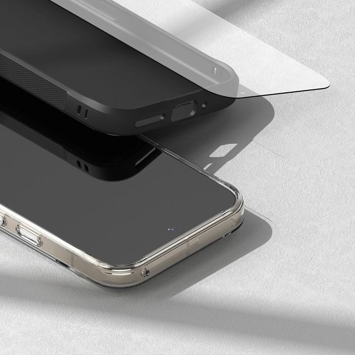 Actual product image Ringke Screen Protector for Pixel 9/9 Pro EASY SLIDE TEMPERED GLASS 2 pack, w installation Jig (2 Piece, Google Pixel 9)