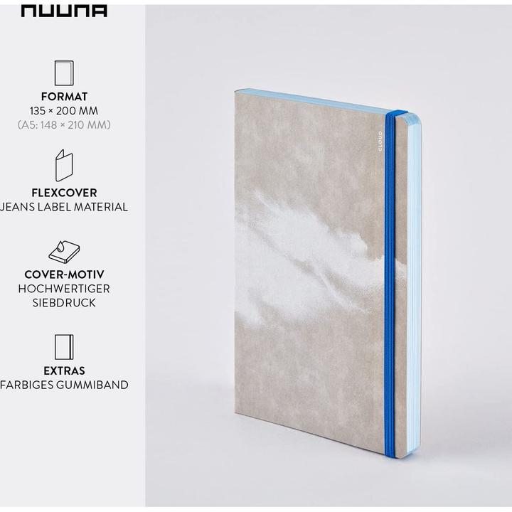Produktbild Nuuna Inspiration Book M, Cloud Blue (20 x 13.5 cm, Blanko, Weicher Einband)