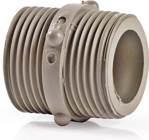 Produktbild Nedis Schlauchverbinder | 3/4" | 3/4" | Kunststoff | Grau