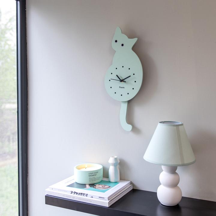 Produktbild Fisura CAT CLOCK - mint