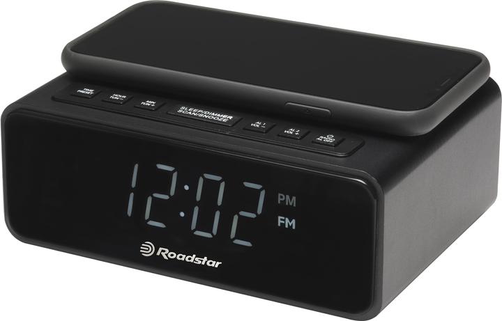 Actual product image Roadstar CLR-700Qi Digital alarm clock Black