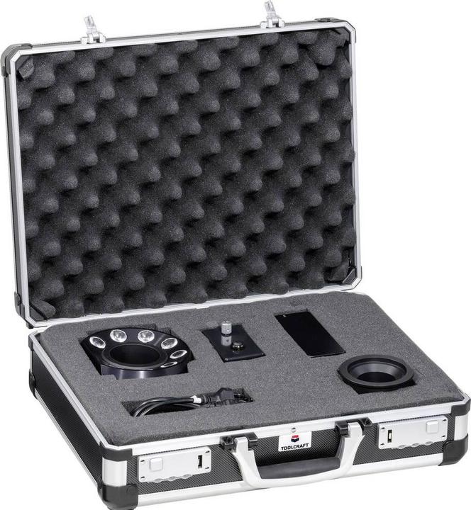 Produktbild Toolcraft Alukoffer Rasterschaum 445x370x