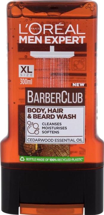 Produktbild L'Oréal Paris Loreal Professionnel - Men Expert Barber Club Body. Hair & Beard Wash - Shampoo for beard. hair and (300 ml, Rasiergel)