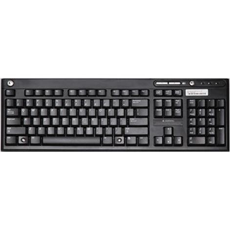 HP Keyboard (Eng. Int., Kabelgebunden), Tastatur, Schwarz
