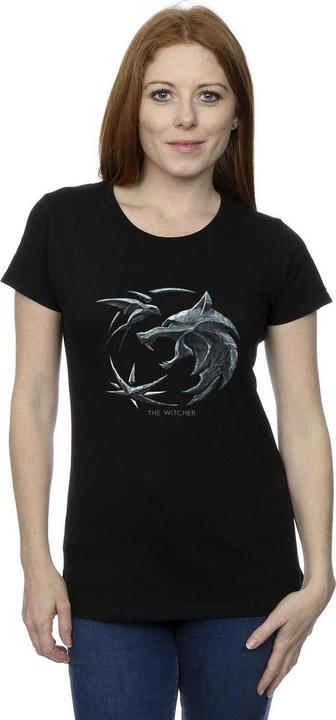Immagine prodotto Netflix The Witcher Wolf Logo Maglietta Donna (XL)