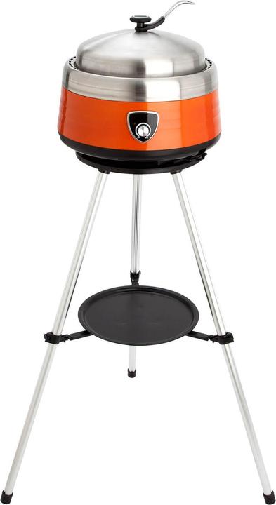 Actual product image Allgrill Compact multifunctional charcoal grill VULCANO orange