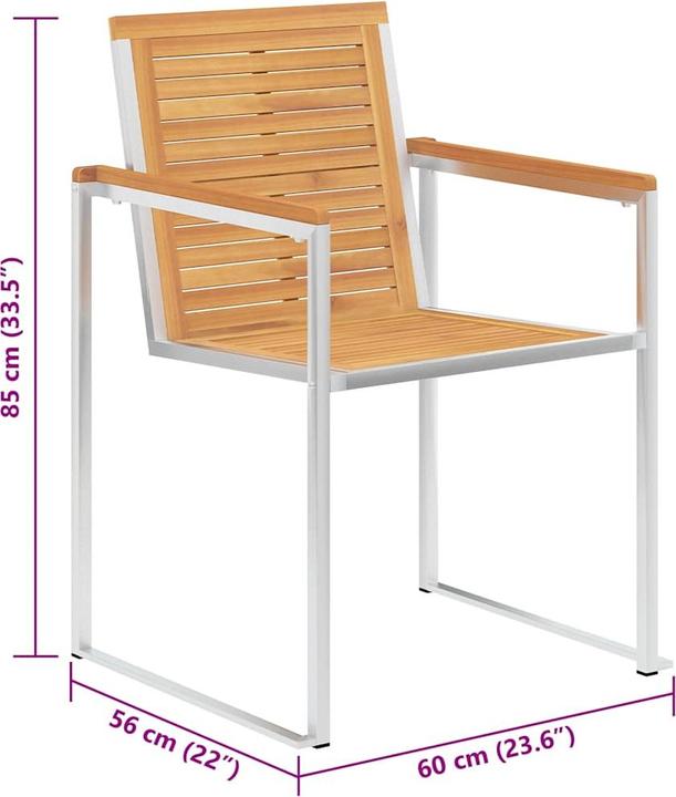 Actual product image vidaXL Chaise de jardin