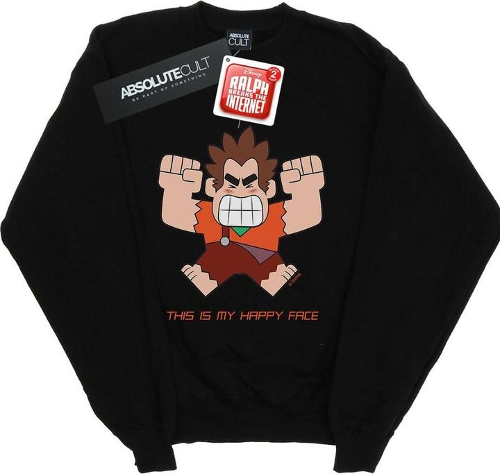 Produktbild Disney Wreck It Ralph Happy Face Sweatshirt Mädchen (152, 158)