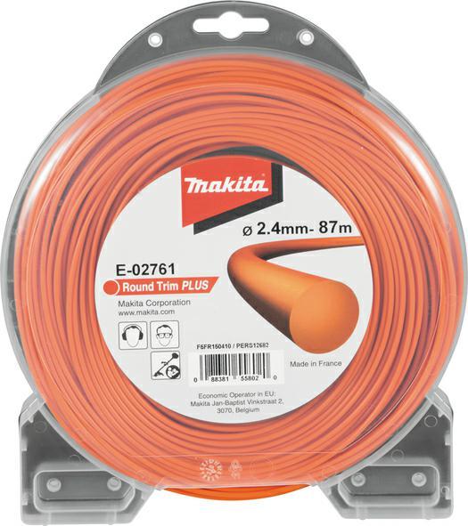 Actual product image Makita Mähfaden rund 2,4mmx87m (Weed whacker, Trimmer line + line spool)