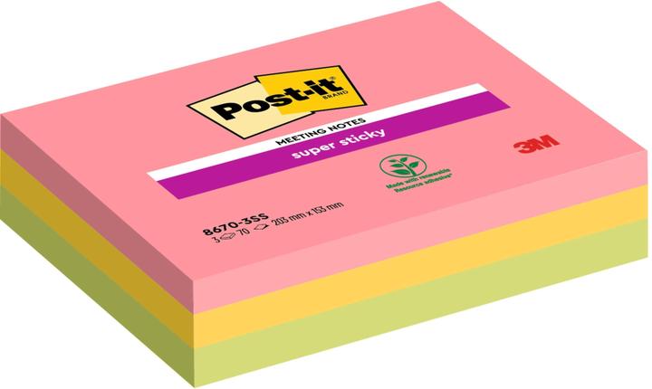 Immagine prodotto Post-it Super appiccicoso di grande formato (153 x 203 mm)