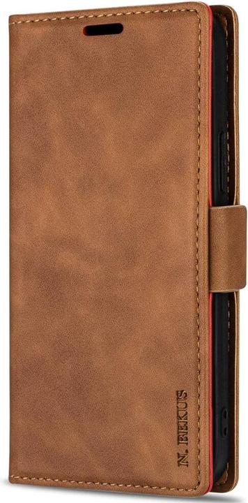 Actual product image N.Bekus iPhone 14 Plus - Flip Case Cover brown (Apple iPhone 14 Plus)