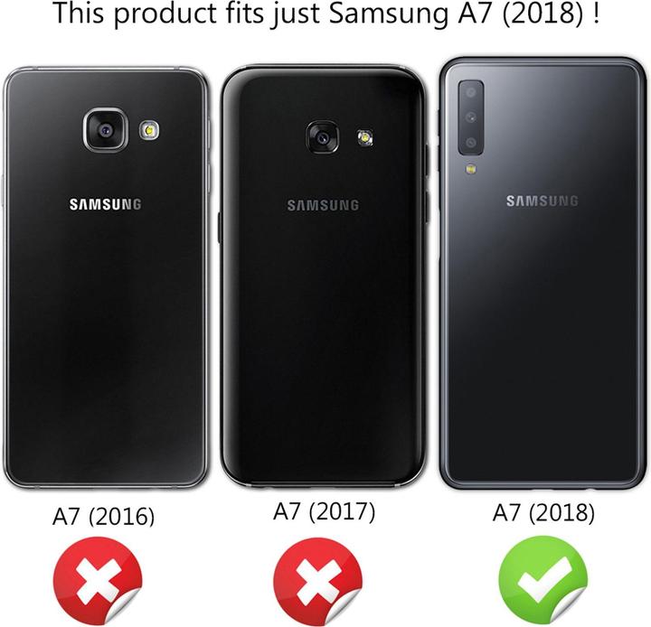 Produktbild Nalia 360 Grad Glitzer Hülle (Samsung Galaxy A7 (2018))