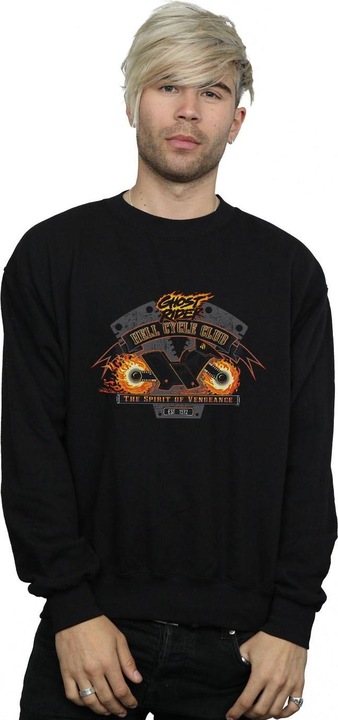 Actual product image Mens Ghost Rider Hell Cycle Club Sweatshirt (4XL)