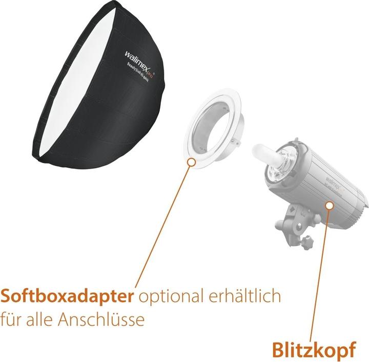 Image du produit Walimex pro pro Studio Line Beauty Dish QA65 (Beauty Dish, 65 cm)