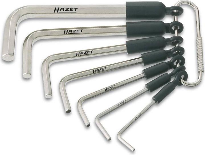 Actual product image HAZET Offset screwdriver set 2100A/7R ∙ Inside hexagon profile ∙ 3⁄32 - 5⁄16 ∙ Number of tools: 7