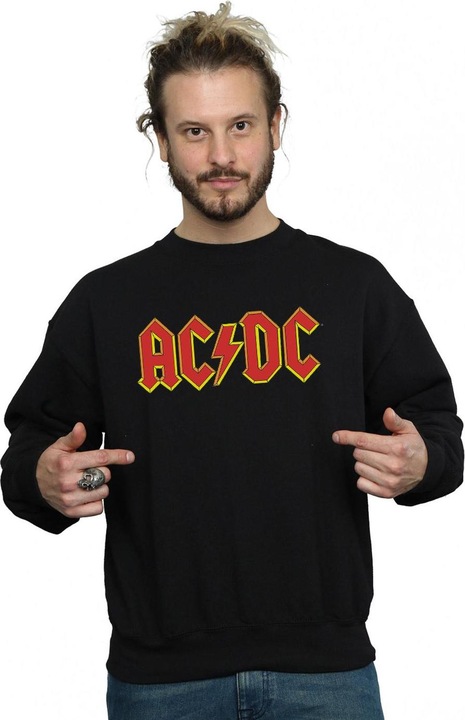 Produktbild AC/DC Sweatshirt aus Baumwolle mit rotem Logo (XL)