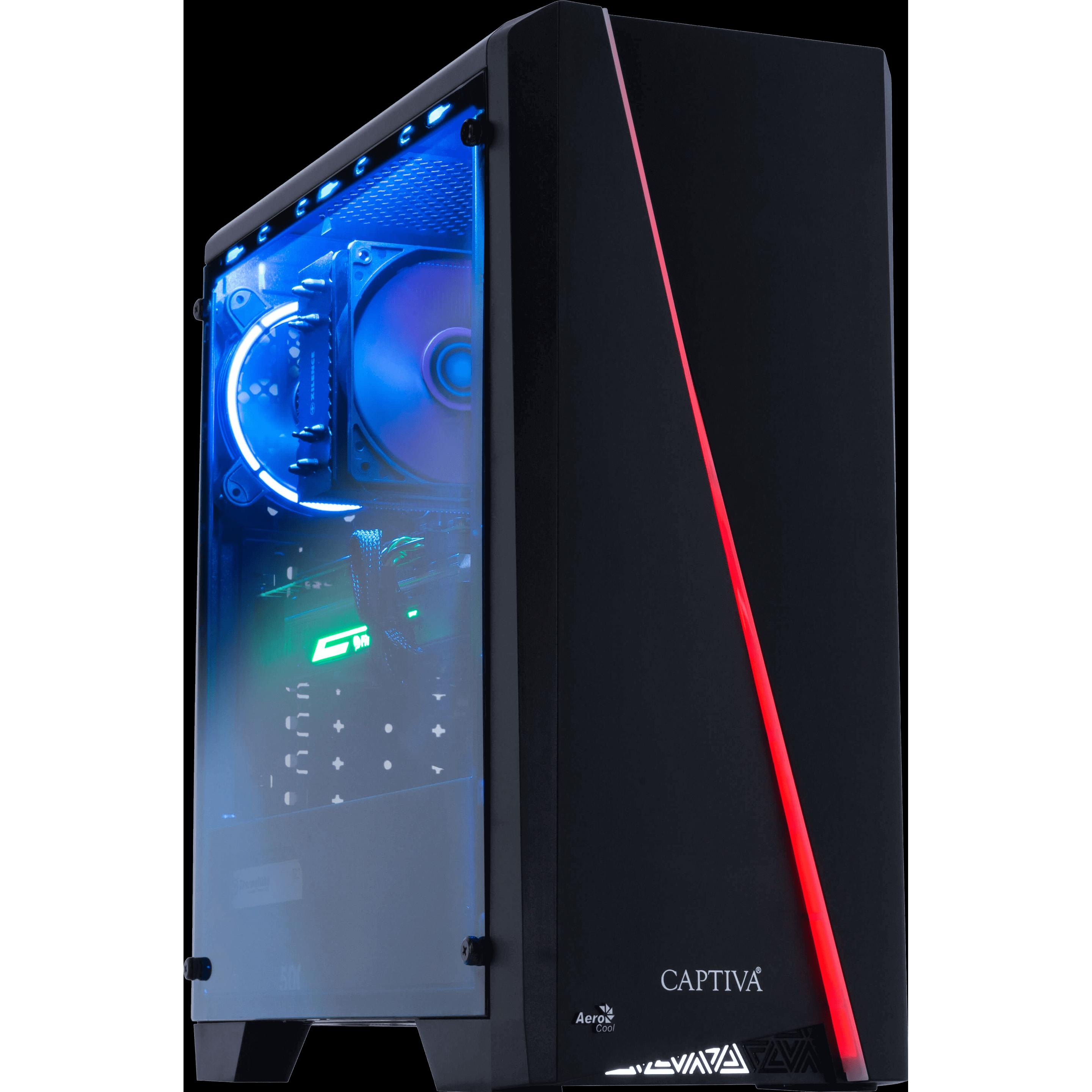 Captiva Power Starter R64-152 Ryzen 5 Radeon Graphics (AMD Ryzen 5 5600G, 16 GB, 1000 GB, AMD Radeon Graphics), PC, Schw...