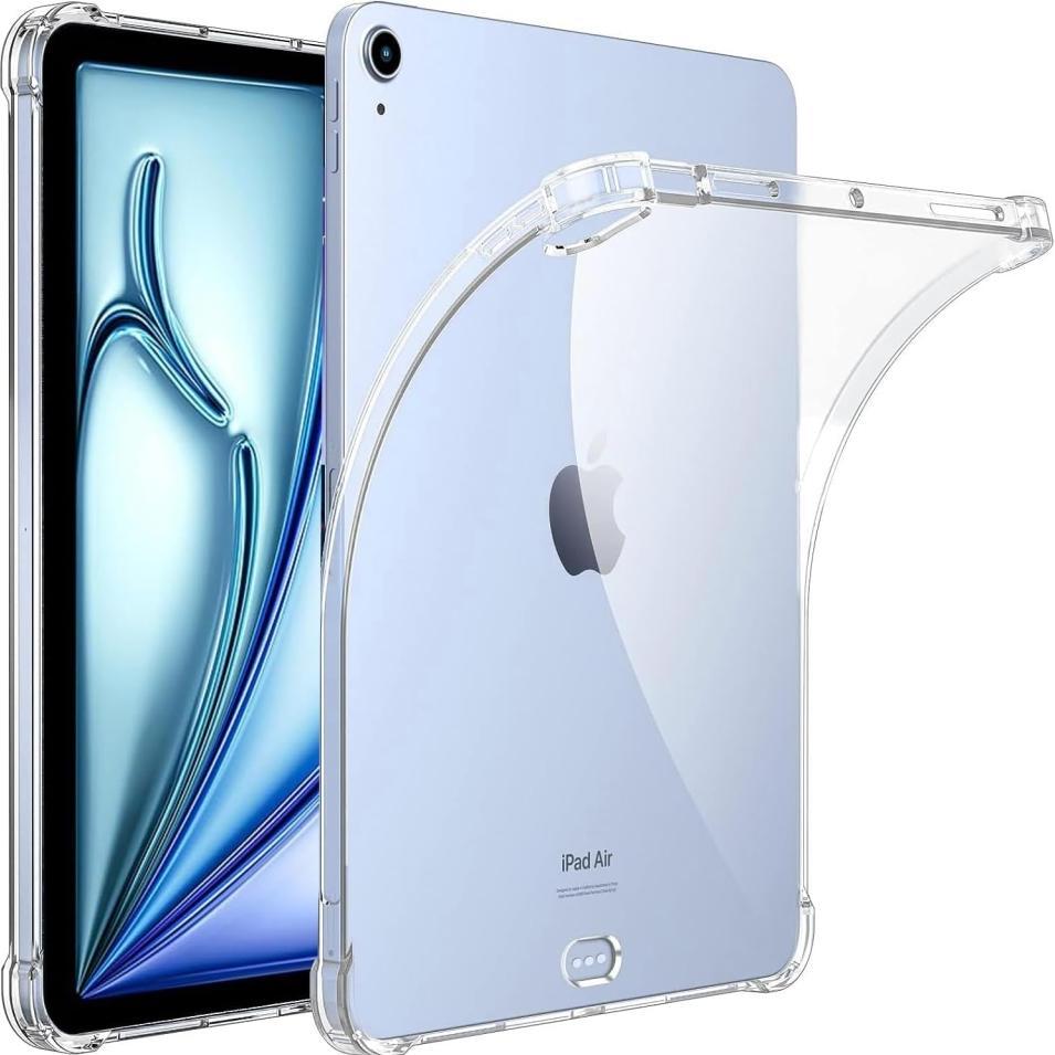 Screenguard Apple iPad Air 13 2024 (M2) Hülle Crystal Soft Airbag Bumper (iPad Air 13 2024 (M2)), Tablet Hülle, Transpar...
