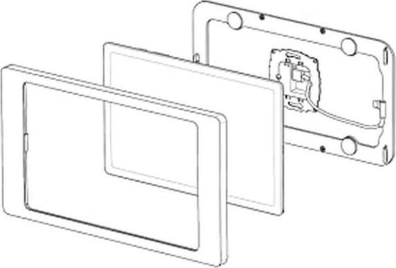 Actual product image Displine Companion Wall Tablet Wall Mount Suitable for Brand (Tablet): Samsung