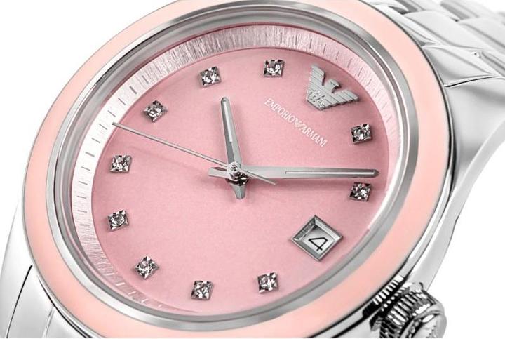 Actual product image Emporio Armani Damenuhr Leo AR11546 + Box (Analogue wristwatch, 36 mm)