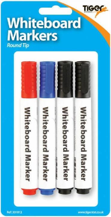 Produktbild Tiger Stifte Weisswandtafel 4erPack (Bunt, 4 x)