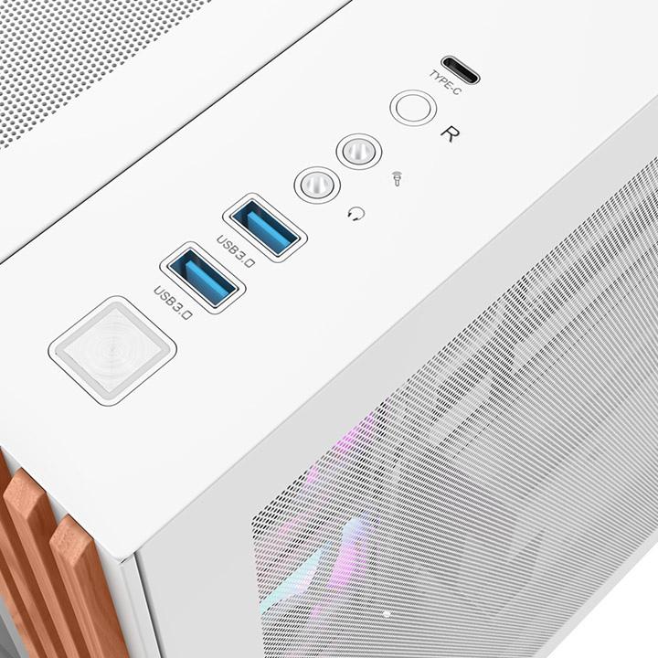 Produktbild Thermaltake Geh View 380 WS Midi Tower "ARGB Snow" White retail (Mini-ITX, ATX, mATX)