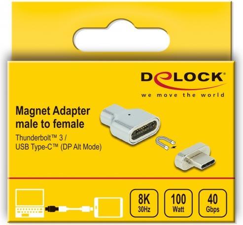 Productafbeelding Delock Thunderbolt 3 / USB Type-C Magnetisch (USB Type-C, 2.50 cm)
