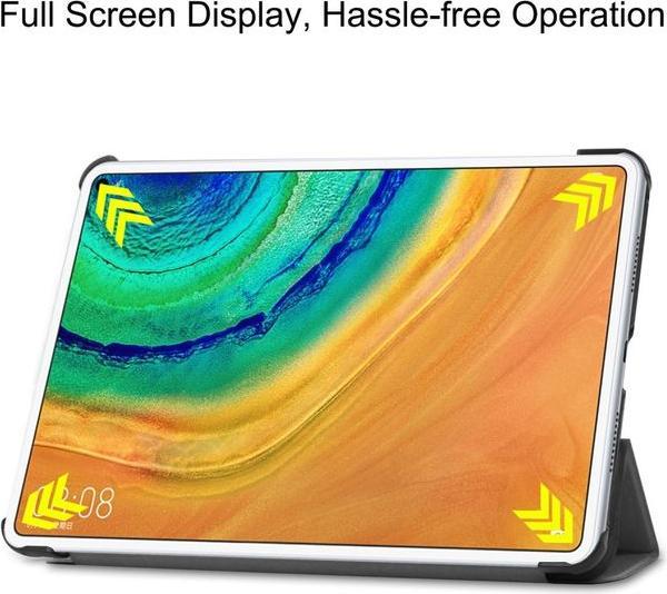 Actual product image Enkay Leather Smart Case triple foldable (Huawei MatePad Pro)