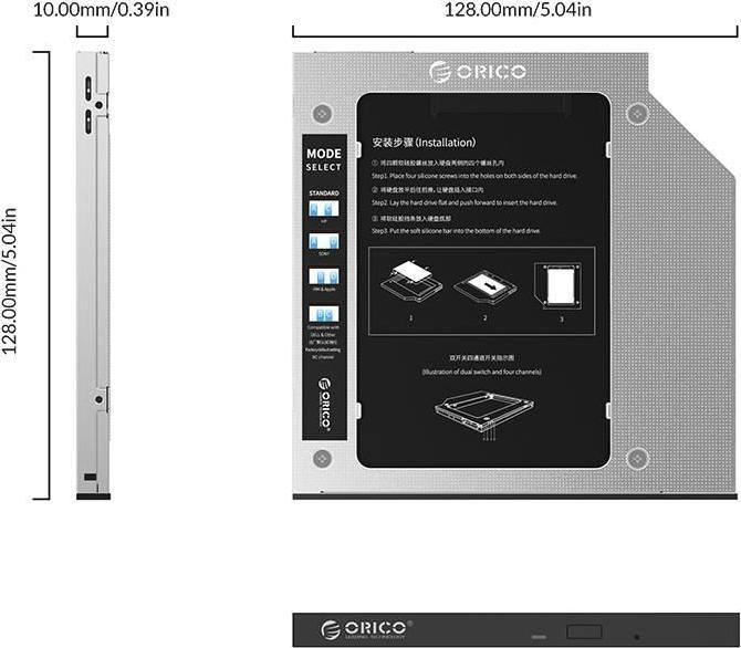 Actual product image Orico Pouch 2.5 in. DRIVE POCKET FOR LAPTOP SATA3