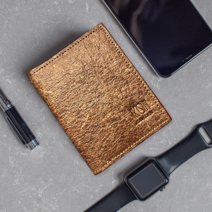 Image du produit Ikon Sweden Porte-monnaie en cuir de noix de coco (avec compartiment pour billets de banque)