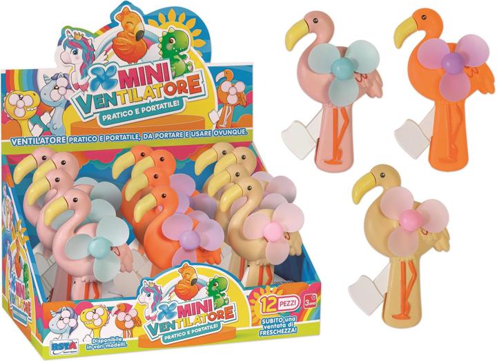 Image du produit Rs Toys Mini Ventilatore Fenicottero 3 Colori Ass. In Display 12 Pz