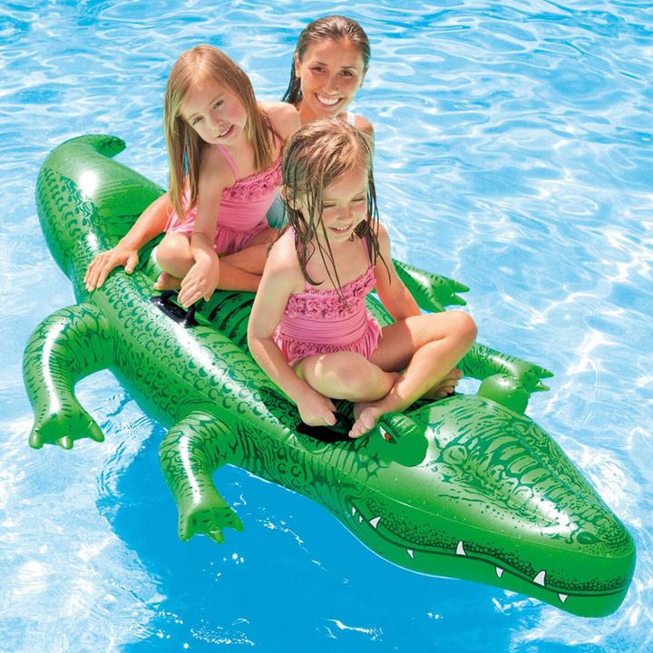 Produktbild Intex Aufblasbare Schwimmhilfe Krokodil 203 x 30 x 114 cm (6 Stück)
