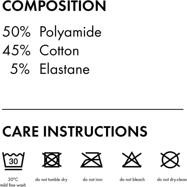 Nutritional values and ingredients Falke LS Body (36 D, 34 D)