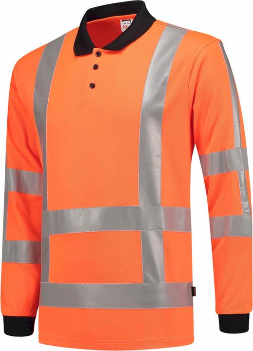 Produktbild Tricorp 203005FluoryellowXL Poloshirt RWS Birdseye Lange Mouw (XL)