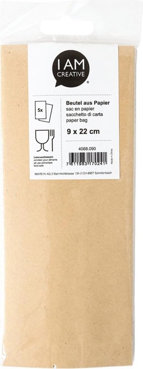 Actual product image I Am Creative Paper bags (Wrapping paper, 5 x)