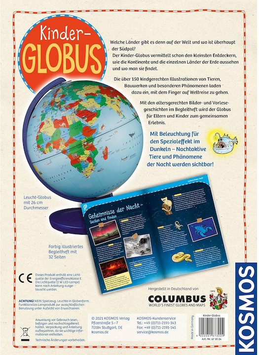 Actual product image Kosmos Kids Globe