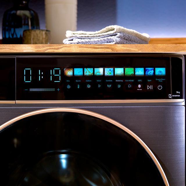 Actual product image Cecotec Bolero DressCode 9900 Inverter FullColor Ice Blue A (9 kg, Left)