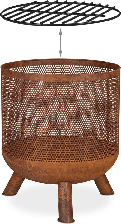 Produktbild Relaxdays Feuerkorb (44 cm)