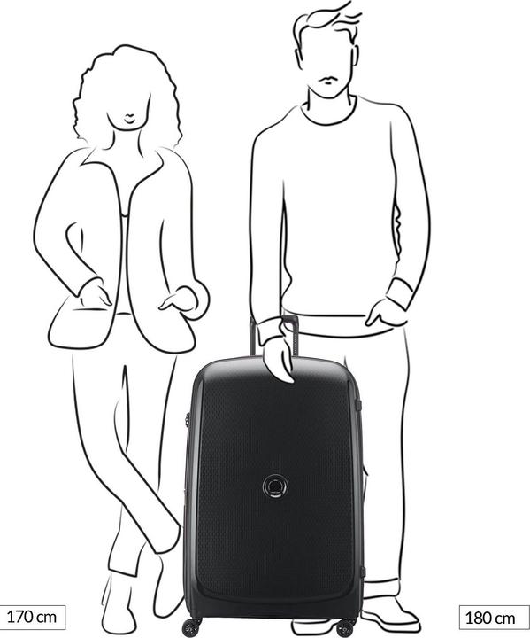 Immagine prodotto Delsey Carrello da cabina Belmont Plus a 4 ruote XL 83 cm con piega elastica (132 l)